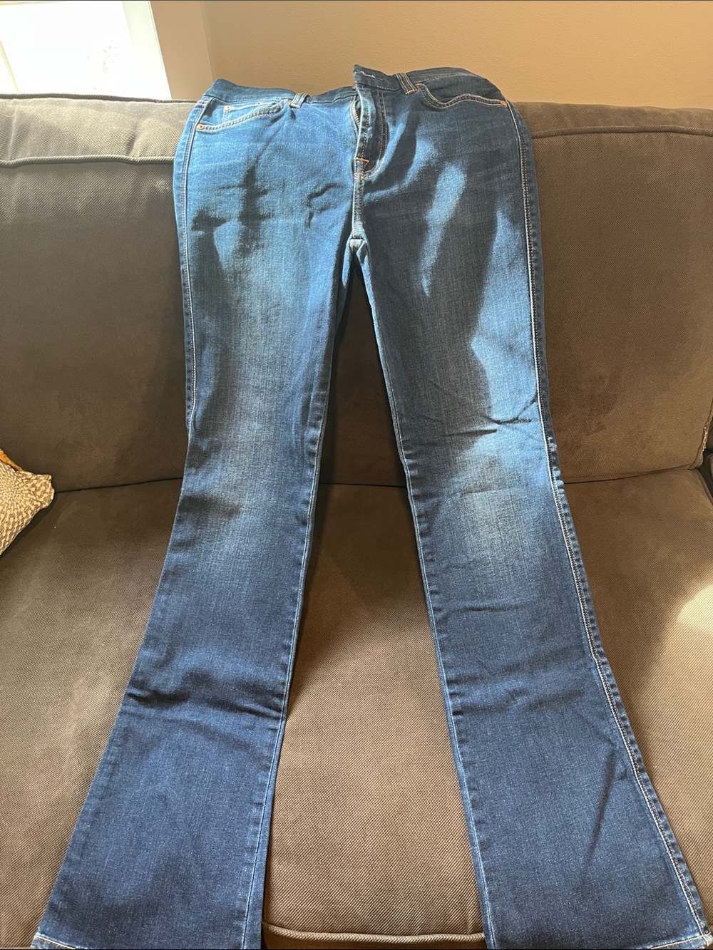7 For All Mankind Women’s Boot Cut Jeans - Dark Blue Denim